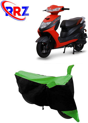 RRZ Waterproof Two Wheeler Cover for Ampere(Zeal, Black, Green)