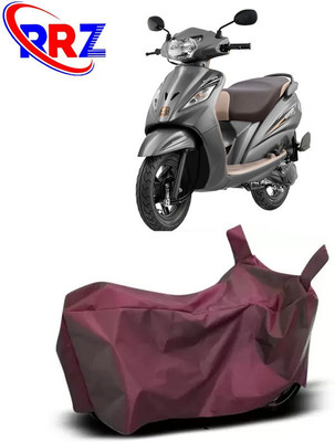 RRZ Waterproof Two Wheeler Cover for TVS(Wego, Maroon)