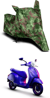 Mdstar Waterproof Two Wheeler Cover for Bajaj(Chetak, Multicolor)