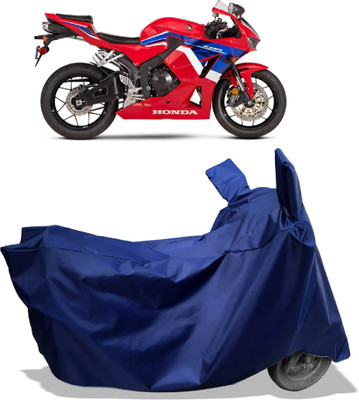 Amexride Two Wheeler Cover for Honda(CBR 600 RR, Blue)