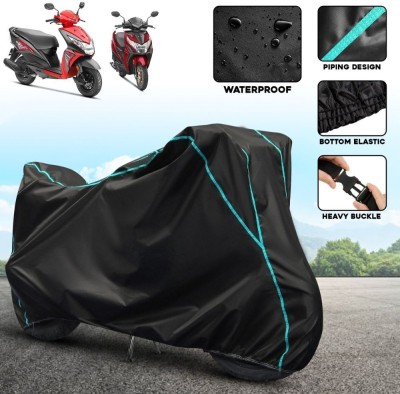 xodi Waterproof Two Wheeler Cover for Honda(Dio, Black, Blue)