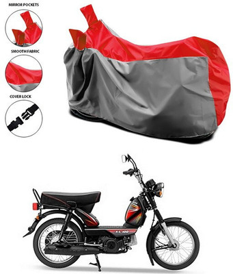 SEBONGO Waterproof Two Wheeler Cover for TVS(XL 100, Red)