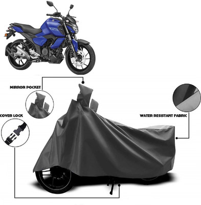 MMSSTAR Waterproof Two Wheeler Cover for Yamaha(FZ-FI, Grey)