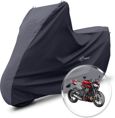 Neodrift Two Wheeler Cover for Triumph(Street Triple RS, Grey, Black)