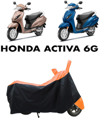 Coxtor Waterproof Two Wheeler Cover for Honda(Activa 6G, Orange)