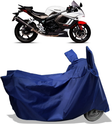 Amexride Two Wheeler Cover for Hyosung(GT650R, Blue)