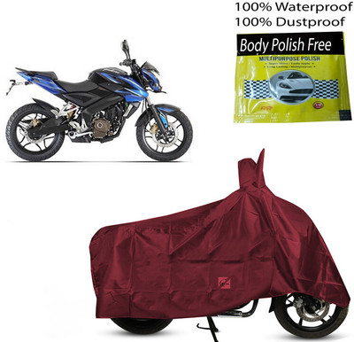 EGAL Waterproof Two Wheeler Cover for Bajaj(Pulsar 200NS FI, Maroon)