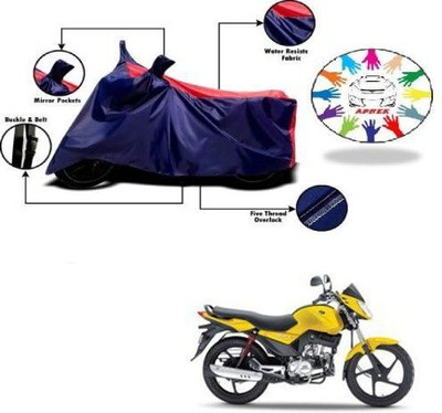 DeepShakshi AUTOMOTIVE Waterproof Two Wheeler Cover for Mahindra(Stallio, Blue, Red)
