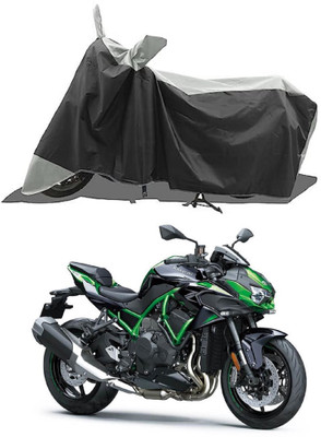 GROFATIK Two Wheeler Cover for Kawasaki(Ninja H2R, Grey)