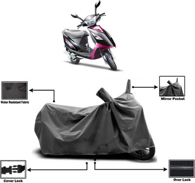 Amexride Two Wheeler Cover for TVS(Streek, Grey)