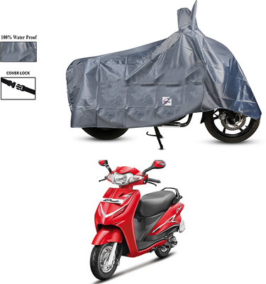 EGAL Waterproof Two Wheeler Cover for Hero(Duet LX 110CC, Grey)