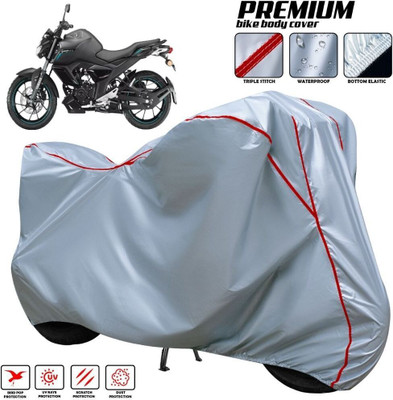 xodi Waterproof Two Wheeler Cover for Yamaha(FZ-S FI, Silver, Red, Multicolor)