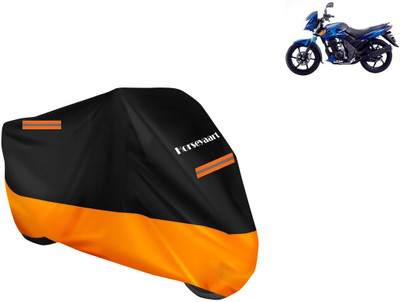 Horseyaart Waterproof Two Wheeler Cover for TVS(Flame SR125, Orange)