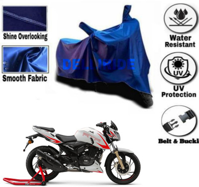 TPNYKR Waterproof Two Wheeler Cover for TVS(Apache RTR 180, Blue)
