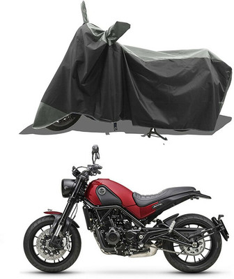 A G Enterprises Waterproof Two Wheeler Cover for Benelli(Leoncino, Black, Grey)