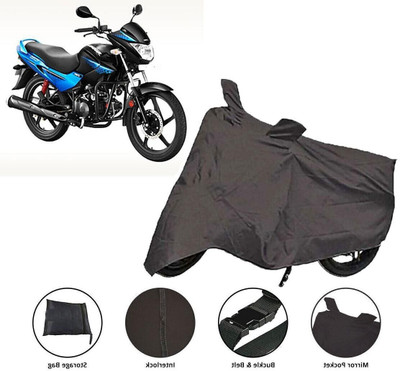 Lakshmina Enterprises Waterproof Two Wheeler Cover for Hero(Glamour, Black)