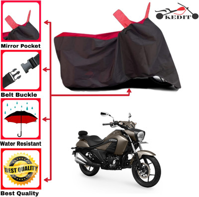 AASHTIK MART Two Wheeler Cover for Suzuki(Intruder, Red, Black)