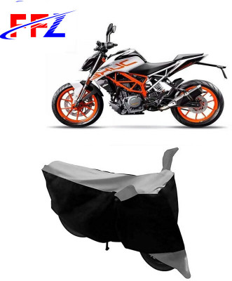 FFZ Waterproof Two Wheeler Cover for KTM(Duke 390, Black, Grey)