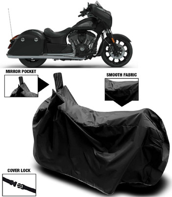 MMSSTAR Waterproof Two Wheeler Cover for Indian(Chief Dark Horse, Black)
