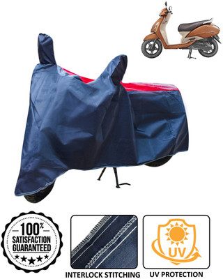 AutoRetail Waterproof Two Wheeler Cover for TVS(Jupiter, Blue, Red)