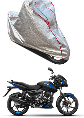 AutoGalaxy Waterproof Two Wheeler Cover for Bajaj(Pulsar 125, Silver)