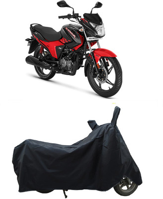 Coxtor Waterproof Two Wheeler Cover for Hero(New Glamour BS6, Black)