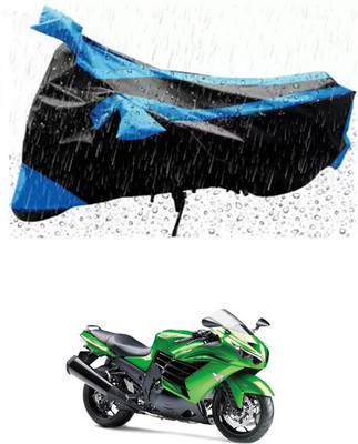 RONISH Waterproof Two Wheeler Cover for Kawasaki(Ninja ZX-14R, Blue)