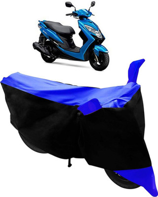 Mdstar Waterproof Two Wheeler Cover for Suzuki(Swish, Black, Blue)