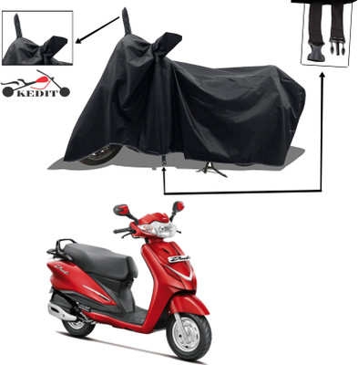 KEDIT Two Wheeler Cover for Hero(Duet 125CC, Black)
