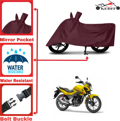 KEDIT Two Wheeler Cover for Honda(CBF, Maroon)