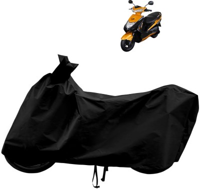 Horseyaart Waterproof Two Wheeler Cover for Ampere(REO BS6, Black)