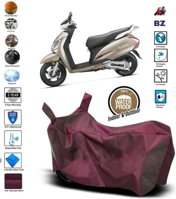BYKARRZON Two Wheeler Cover for Honda(Activa, Maroon)