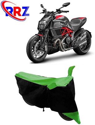 RRZ Waterproof Two Wheeler Cover for Ducati(Diavel, Black, Green)