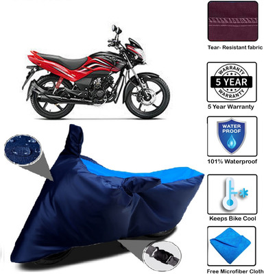 MISSION COLLECTION Waterproof Two Wheeler Cover for Hero(Passion Xpro, Blue)