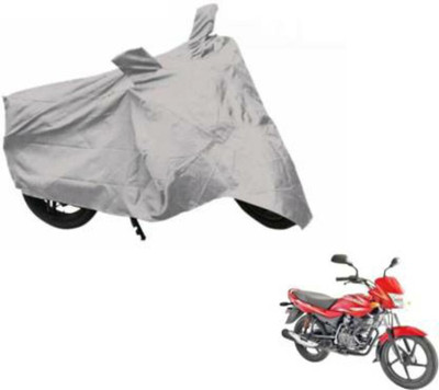 HMS Two Wheeler Cover for Bajaj(Platina, Silver)