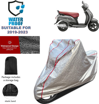 PAGORA Waterproof Two Wheeler Cover for Suzuki(Access SE, Silver)
