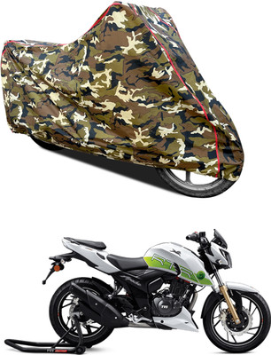 AutoGalaxy Waterproof Two Wheeler Cover for TVS(Apache RTR 200 Fi E100, Yellow)