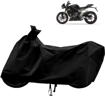 Horseyaart Waterproof Two Wheeler Cover for Triumph(Street Triple, Black)