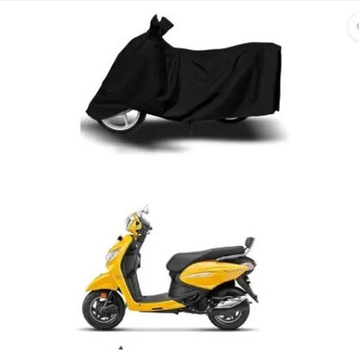 JVBRANGI Two Wheeler Cover for Yamaha(Motors E-Bike, Black)