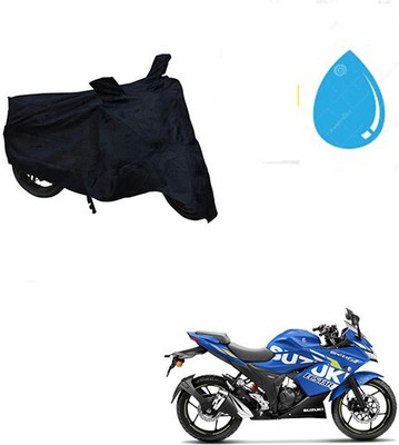 MMSSTAR Waterproof Two Wheeler Cover for Suzuki(Gixxer SF, Black)