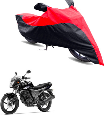 Motodreka Two Wheeler Cover for Yamaha(SZ-S, Red, Black)