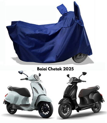 Amexride Two Wheeler Cover for Bajaj(Chetak, Blue)