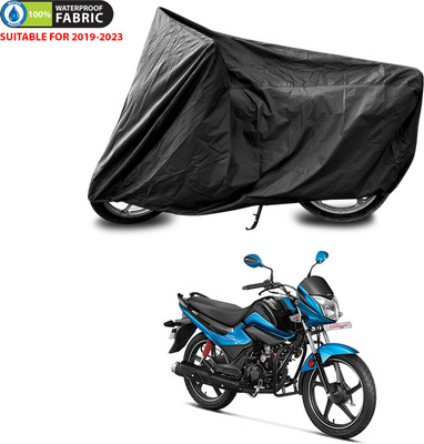PAGORA Waterproof Two Wheeler Cover for Hero(Splendor I Smart, Black)