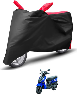 Caronix Waterproof Two Wheeler Cover for Suzuki(Let's, Red)