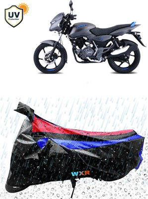WXR Waterproof Two Wheeler Cover for Bajaj(Pulsar 125, Black, Multicolor)