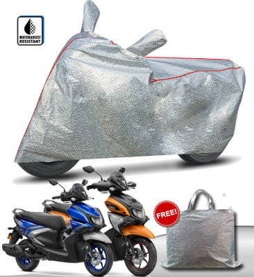 OliverX Waterproof Two Wheeler Cover for Yamaha(Ray-ZR 125FI, Silver)