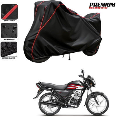 GOSHIV-car and bike accessories Waterproof Two Wheeler Cover for Honda(Dream, Black, Red)