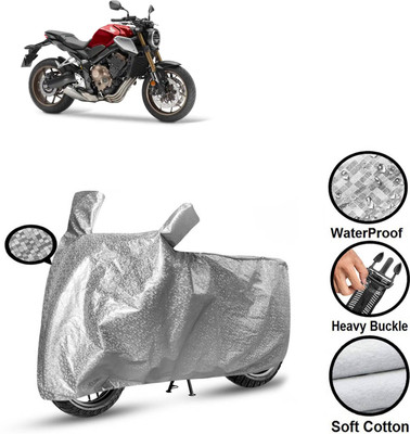 GOSHIV-car and bike accessories Waterproof Two Wheeler Cover for Honda(Silver)