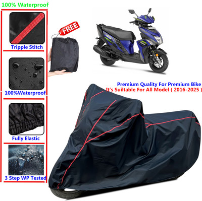 SThanaveX Waterproof Two Wheeler Cover for Yamaha(Cygnus Ray ZR BS6, Black)