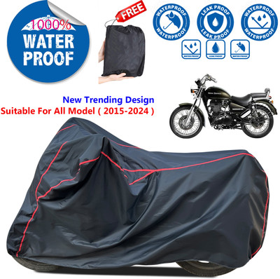 AutoGalaxy Waterproof Two Wheeler Cover for Royal Enfield(Thunderbird, Black)
